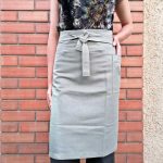 Delantal de cintura menta